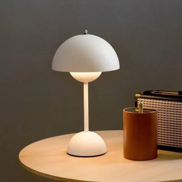 Lampe Champignon - Blanc