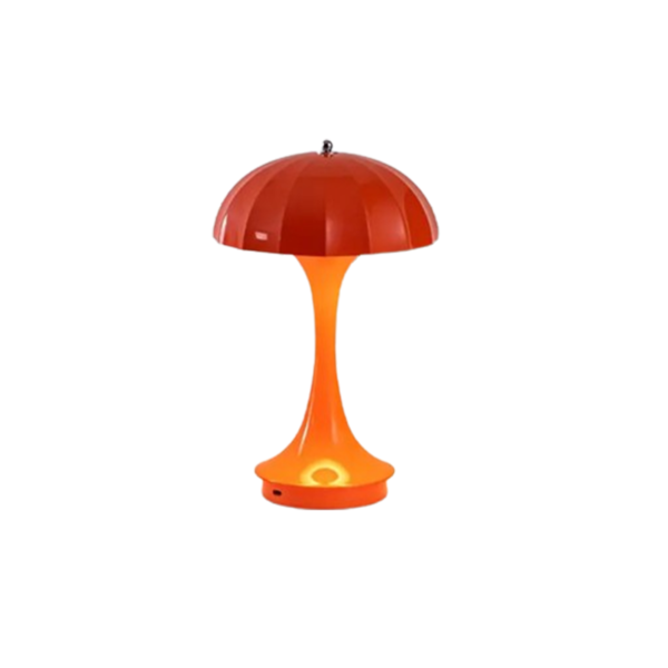 lampe champignon orange