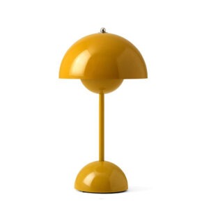 Lampe de chevet en forme de Champignon jaune