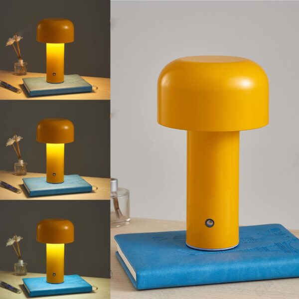 Lampe Champignon Sans Fil Jaune