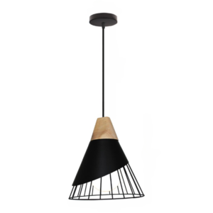 Lampe décorative suspendue au design nordique sur fond blanc